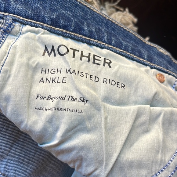 MOTHER high waisted rider jean “ankle” size 31- never worn - Picture 4 of 4